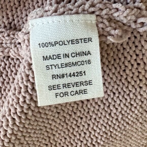 Moon & Madison Knit Bubble Polka Dot Sleeve Crop Cardigan L - Picture 10 of 14